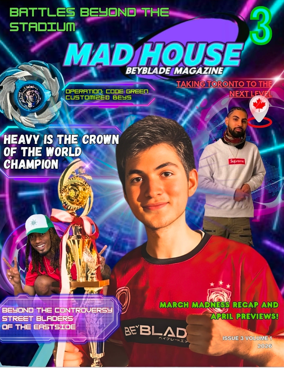 PRINT - Issue #3 Mad House Beyblade Magazine 2026